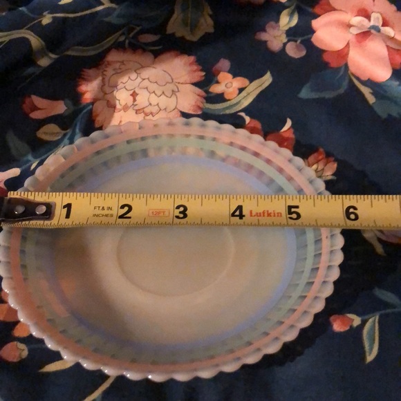 Vintage MacBeth Evans Petalware Saucers - Picture 3 of 3